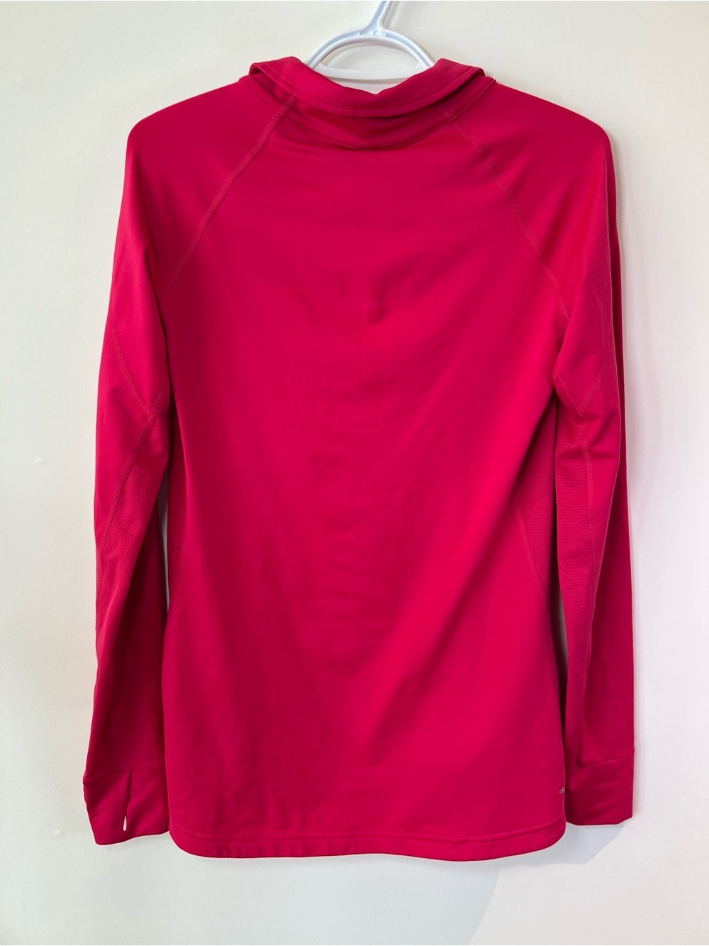Adidas Women's Size Small Hot Pink Half-Zip Minimalist Performance Top - Picture 4 of 6